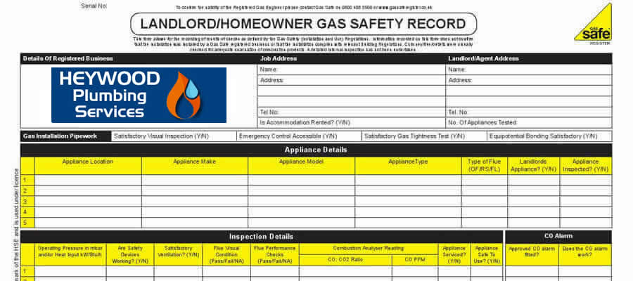 gas safety checks Greater Manchester